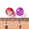 Baking Paint Transparent Crackle Glass Beads X1-DGLA-Q018-6mm-M01-4