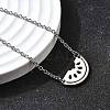 Funny 201 Stainless Steel  Watermelon Link Bracelets BJEW-B128-01P-2