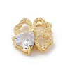 Brass Micro Pave Cubic Zirconia Pendants LS-ZIRC-I069-01G-01-2