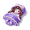 Cartoon Girls Opaque Resin Decoden Cabochons RESI-S392-03A-03-2