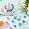 20Pcs Painted Glass Beads Enamel Beads BLOW-PA0001-01-4