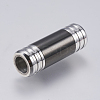 304 Stainless Steel Magnetic Clasps with Glue-in Ends STAS-F139-074B-2