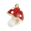 Brass Enamel Pendants KK-Z123-16G-2