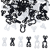 72Pcs 6 Styles Polyester Garment Hook and Eye FIND-DC0005-57-1
