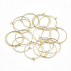Brass Hoop Earrings X-KK-T032-005G-2