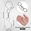 30Pcs Stainless Steel Spinning S Shaped Hooks AJEW-SP0001-43-2