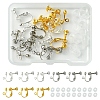 12Pcs 3 Colors Brass Screw On Clip-on Earring Findings KK-FS0001-29-1