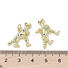 Real 18K Gold Plated Brass Micro Pave Cubic Zirconia Pendants KK-L209-063G-01-3