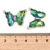 Brass Pave Faceted Glass Connector Charms FIND-Z020-03S-3