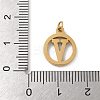 304 Stainless Steel Charms
with Jump Ring LS-STAS-R001-02G-V-3