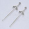 Tibetan Style Alloy Cabochons TIBE-R316-143AS-RS-2