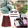 2 Pairs 2 Colors Imitation Leather Belt AJEW-GF0009-24-5