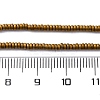 Electroplated Non-magnetic Hematite Beads Strands G-P571-A01-01A-4