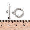 Non-Tarnish 304 Stainless Steel Ring Toggle Clasps STAS-A092-09E-P-3
