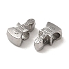 Non-Tarnish 304 Stainless Steel European Beads STAS-K285-18P-2