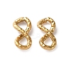 304 Stainless Steel Textured Infinity Linking Rings STAS-R164-03G-02-1