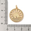 Rack Plating Brass Micro Pave Cubic Zirconia Pendants KK-A190-12G-3