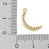 Rack Plating Brass Micro Pave Clear Cubic Zirconia Pendants KK-A224-03N-G-3