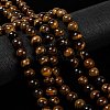 Natural Grade AB Tiger Eye Round Beads Strands X-G-O047-02-10mm-4