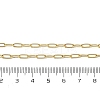 Brass Paperclip Chain Necklaces X-NJEW-A042-17G-02-3