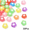 30Pcs Two Tone Opaque Acrylic Beads SACR-YW0001-83-1