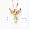 Fashionable and Elegant Butterfly Brass Pendant Necklaces QH8732-1-1
