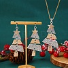Christmas Tree Alloy Pendant Necklaces & Dangle Earrings Sets WG3F9DA-03-1