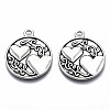 Tibetan Style Alloy Pendants X-TIBE-S314-127AS-RS-1
