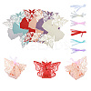 30Pcs 6 Colors European Style Hollow Butterfly Wedding Dress Paper Candy Gift Packaging Boxes CBOX-CJ0001-01-1