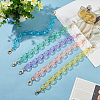 5Pcs 5 Colors Transparent Acrylic Cable Chain Bag Straps DIY-WR0002-47-4