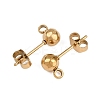 304 Stainless Steel Stud Earring Findings X-STAS-A119-06G-2