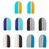 10Pcs 5 Colors Resin & Wood Pendants RESI-TA0004-53-2