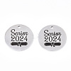 Non-Tarnish 201 Stainless Steel Pendants STAS-T064-38P-26-2