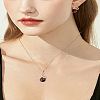 Alloy Pave Cubic Zirconia Pendant Necklace & Stud Earring Sets SJEW-LP0001-54-1