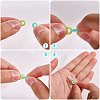 560Pcs 7 Colors Opaque Acrylic Linking Rings MACR-CA0001-41-4