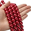 Eco-Friendly Glass Pearl Beads Strands LS-HY-A008-14mm-RB084-4