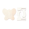 Butterfly Wooden Mini Chalkboard Signs LS-AJEW-M035-03-2