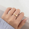 304 Stainless Steel & Cubic Zirconia Finger Rings FS-WG10832-07-1