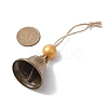 Iron Bell Pendant Decoration HJEW-JM02235-03-3