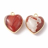 Natural Red Jasper Pendants G-C005-01G-18-3