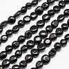 Natural Black Tourmaline Bead Strands G-L459-07-1