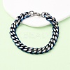 304 Stainless Steel Cuban Link Chain Bracelets for Men Women BJEW-C124-04A-01-2