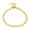 Ion Plating(IP) 304 Stainless Steel Herringbone Chain Bracelets for Women BJEW-A017-01G-1