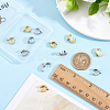 16Pcs 2 Colors 304 Stainless Steel Huggie Hoop Earrings Findings STAS-BBC0009-68B-3