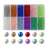 240G 12 Colors DIY 3D Nail Art Decoration Mini Glass Beads MRMJ-YW0001-058-1
