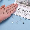 Tarnish Resistant 201 Stainless Steel Barbell Cartilage Earrings X-EJEW-R147-39-5