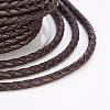 Eco-Friendly Braided Leather Cord OCOR-L035-3mm-E15-3