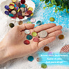 100Pcs 10 Colors Spray Paint Natural Akoya Shell Pendants SHEL-CD0001-01-4