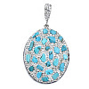 Polymer Clay Rhinestone Pendants RB-S056-13A-P-2