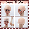 Latex Monk Cosplay Headgear Prop Adult Bald Cap for Halloween Party AJEW-WH0609-389-3